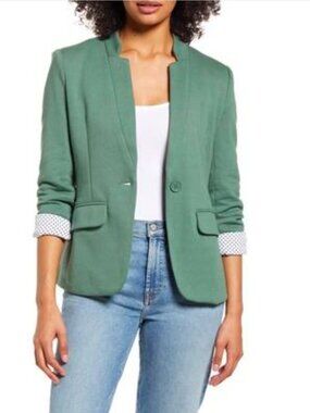 Gibsonlook Notch Collar Blazer Jacket